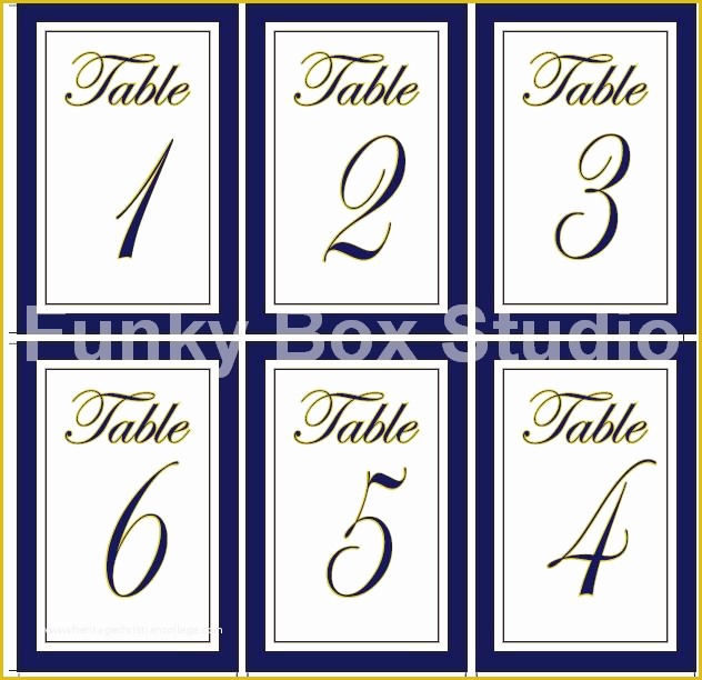 Free Table Number Templates Of [etsy Sale] Flat Wedding Table Numbers