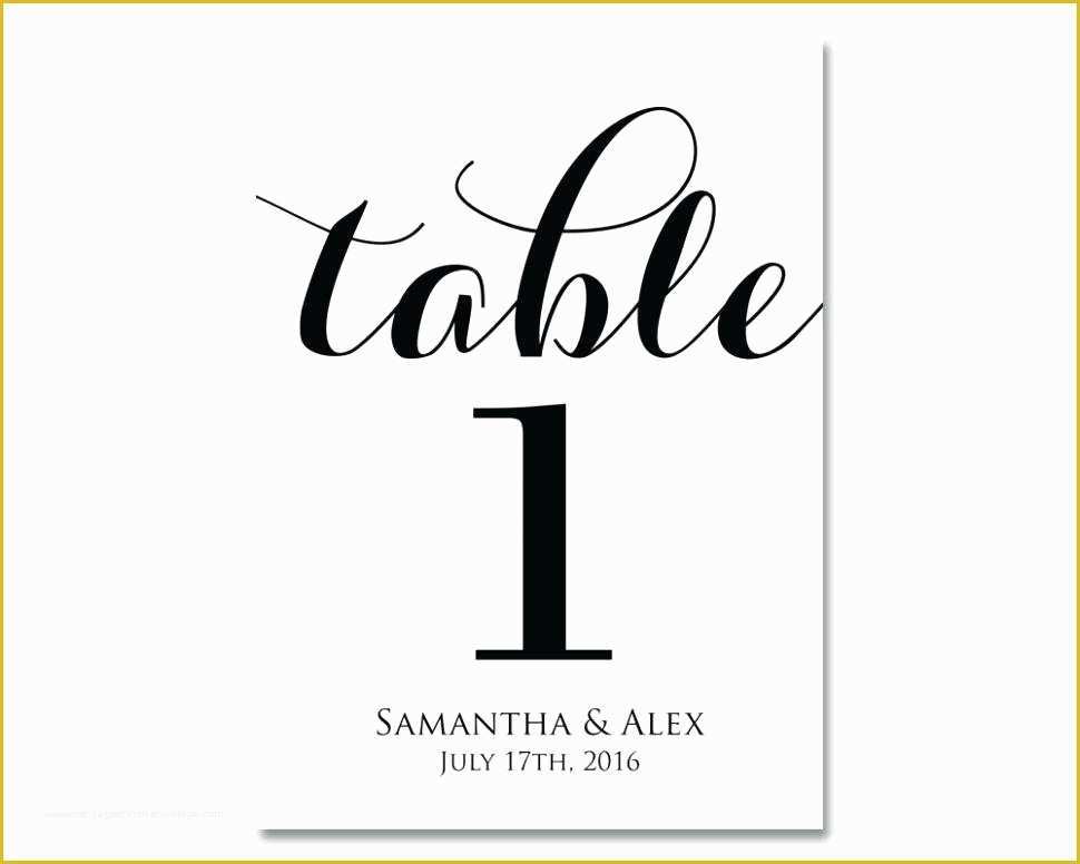 Free Table Number Templates Of Free Printable Table Numbers – Rileywranglers