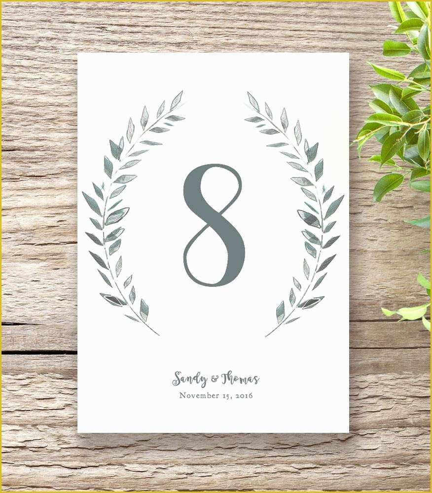 Free Table Number Templates Of Free Printable Wedding Table Number Templates