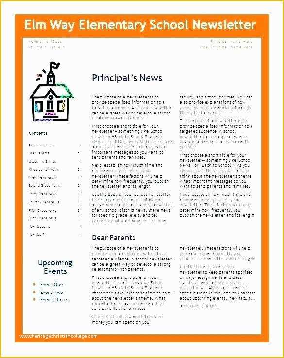 Free Teacher Newsletter Templates Word Of Elementary Classroom Newsletter Template – Freewarearenafo