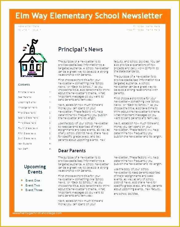 Free Teacher Newsletter Templates Word Of Elementary Classroom Newsletter Template – Freewarearenafo