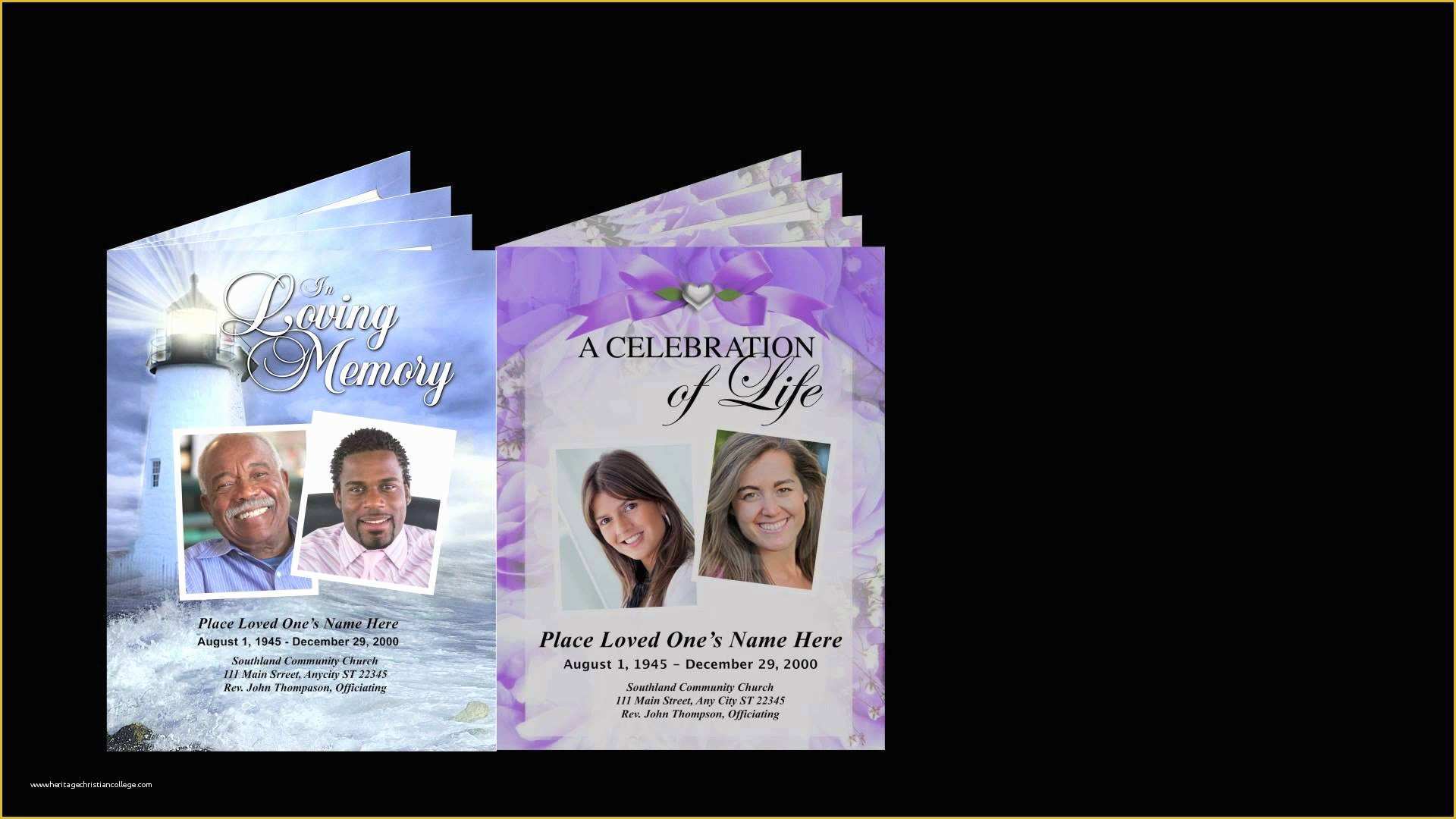 Free Template for Program Booklet Of Funeral Program Templates Free Downloads