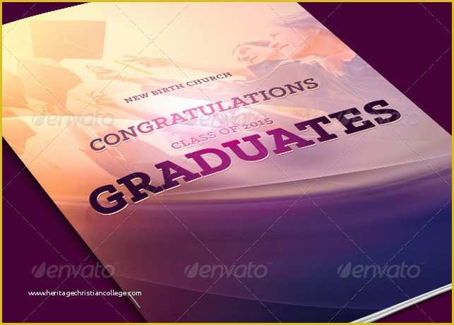 Free Template for Program Booklet Of Graduates Celebration Church Program Template