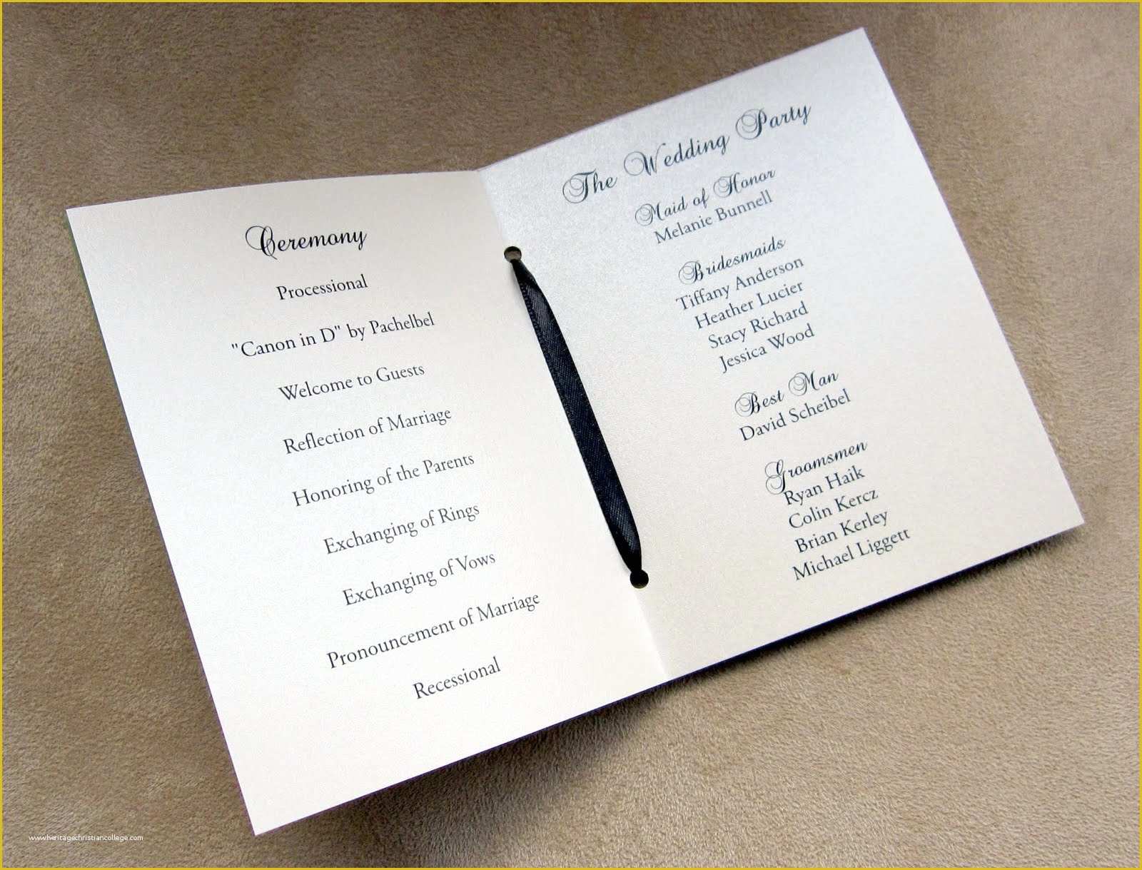 Free Template for Program Booklet Of Wedding Programs Booklet Template Blogscleaning