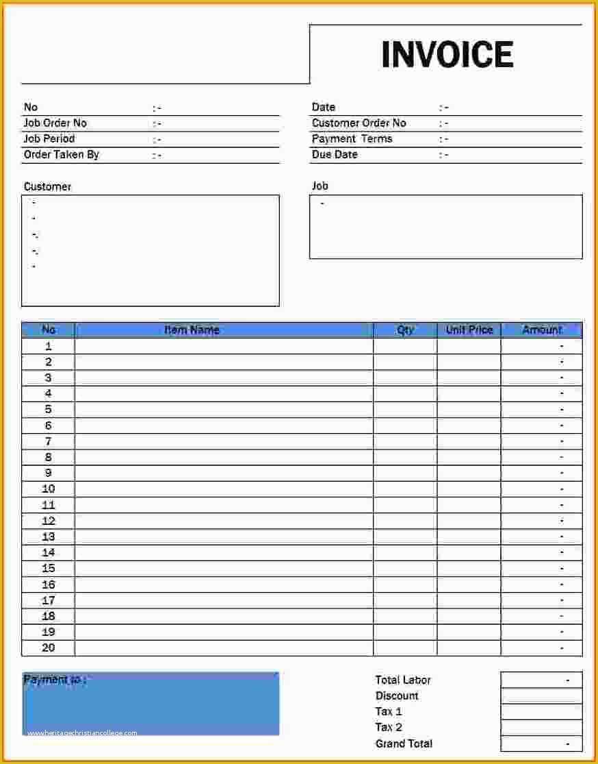 Free Template Maker Of 6 Free Invoice Maker