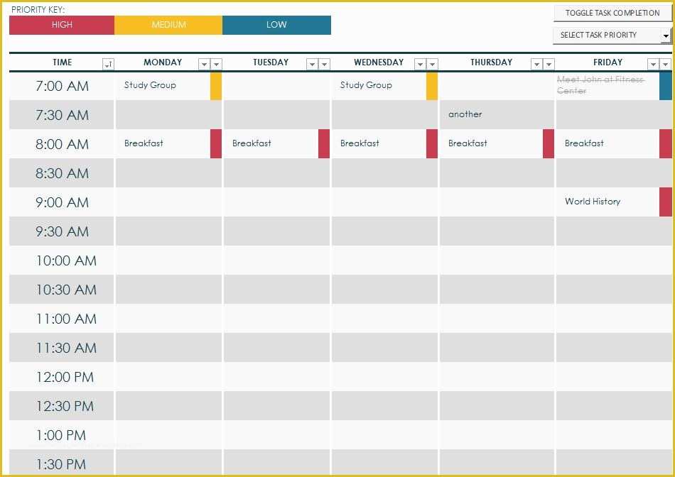 Free Template Maker Of 7 Best Of Printable Class Schedule Maker Class