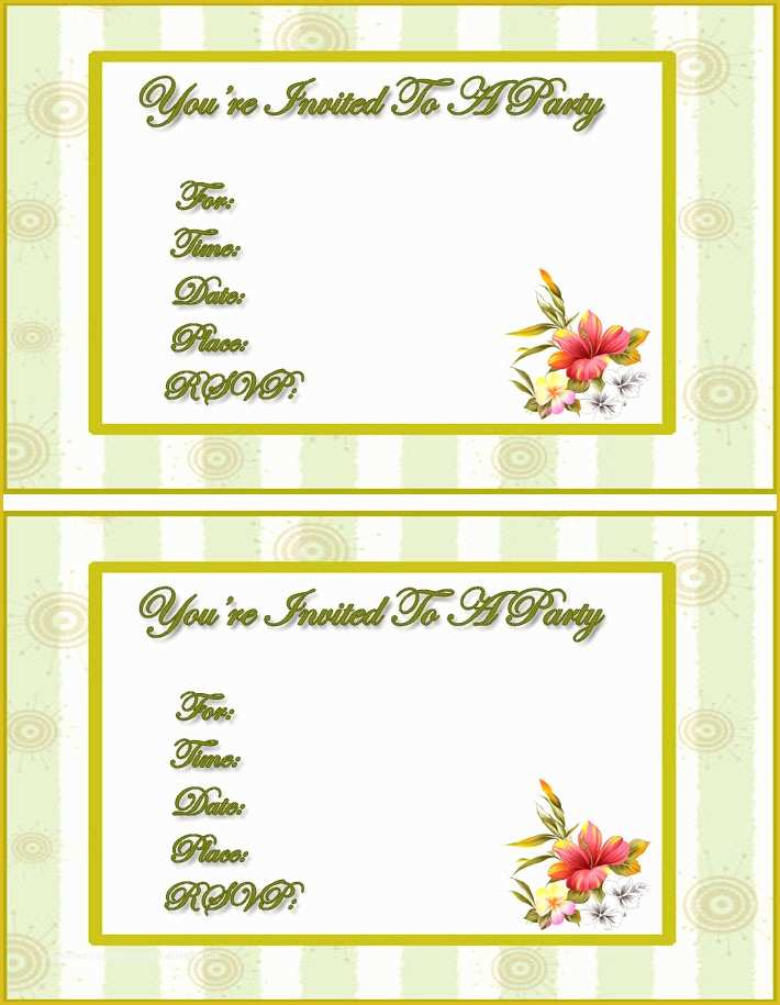 Free Template Maker Of Free Girls Season Invitations Free Printable Invitation