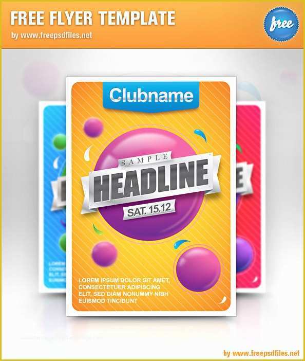 Free Templates for Flyers and Brochures Of Free Flyer Template Free Psd Files