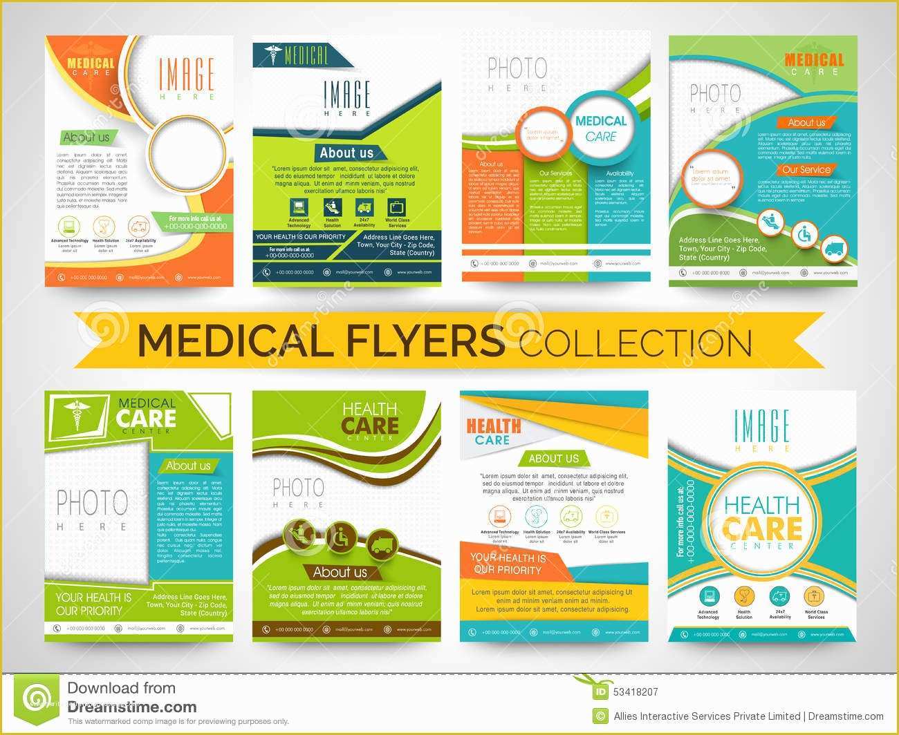 Free Templates for Flyers and Brochures Of Stylish Medical Flyers Templates Brochures Collection