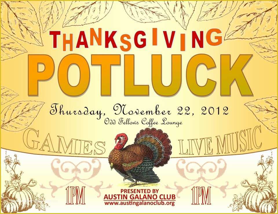 Free Thanksgiving Potluck Flyer Templates Of 60 Best Potluck Signup Sheets for Free 5th E Will