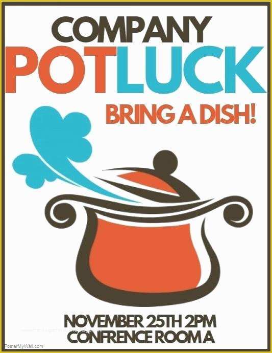 Free Thanksgiving Potluck Flyer Templates Of Church Potluck Halloween Flyer Template – Danielmelofo