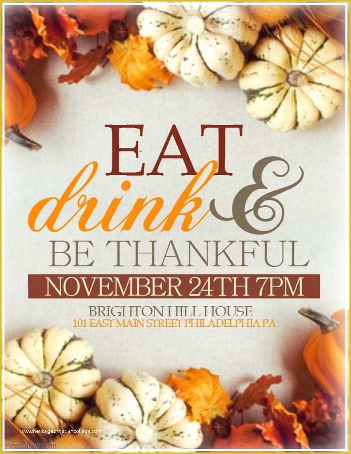 Free Thanksgiving Potluck Flyer Templates Of Diy Thanksgiving Dinner Flyer Template