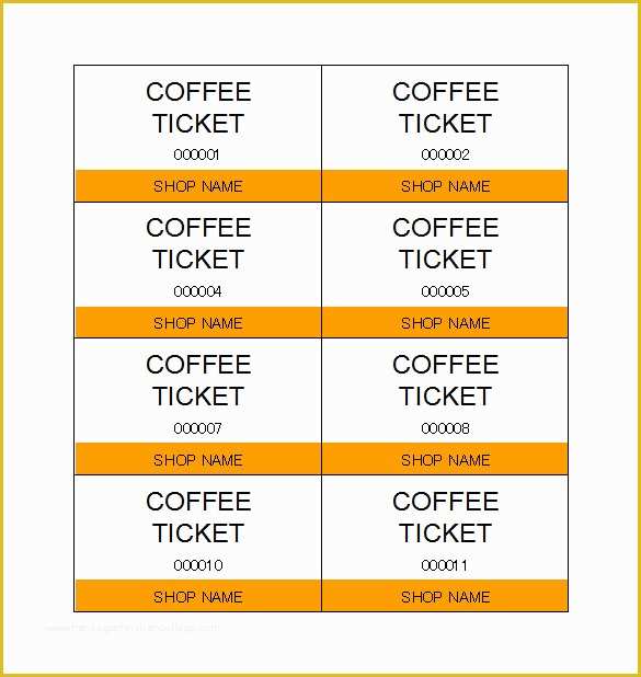 Free Ticket Template Word Of 115 Ticket Templates Word Excel Pdf Psd Eps