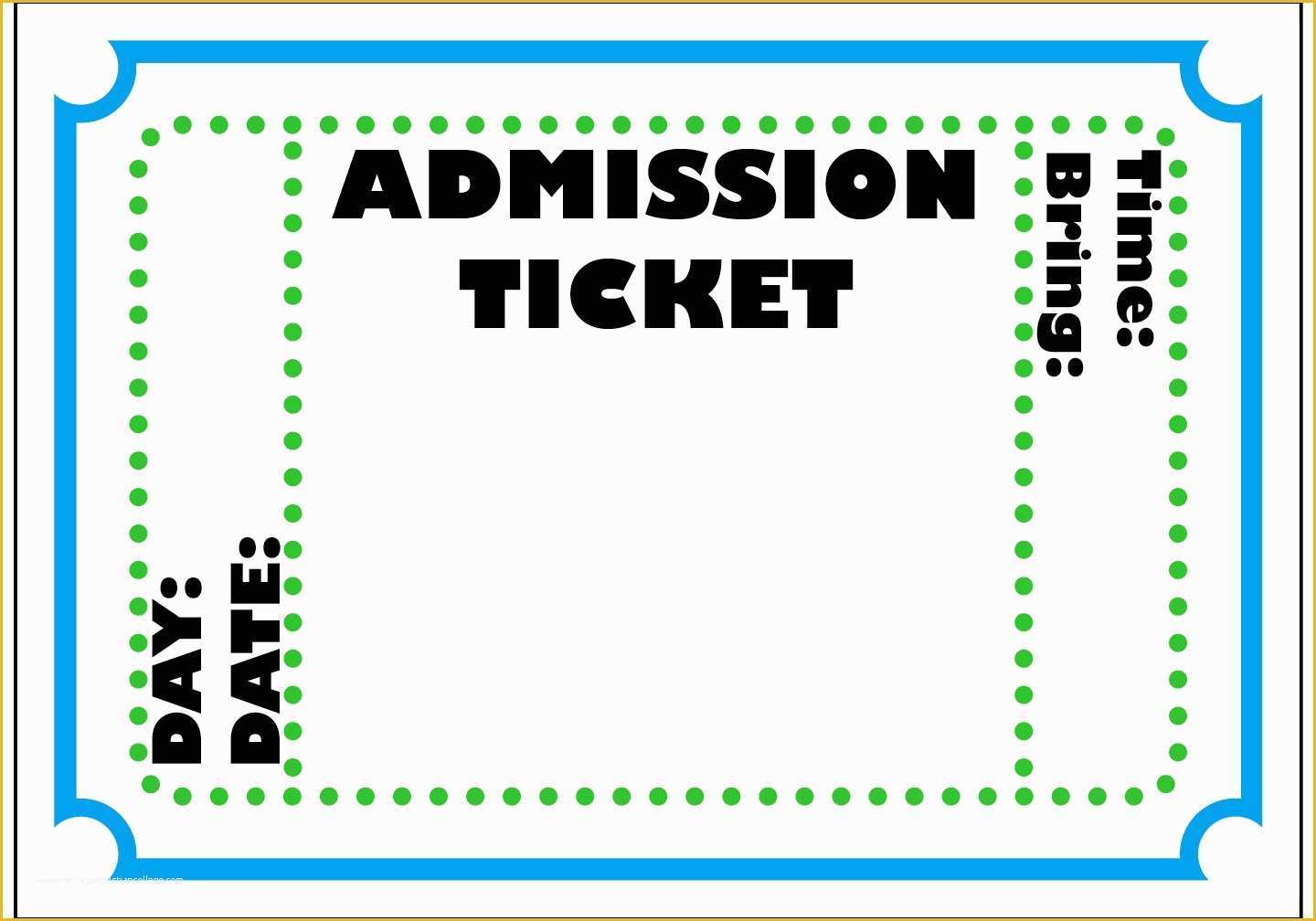 Free Ticket Template Word Of Blank Ticket Template Mughals