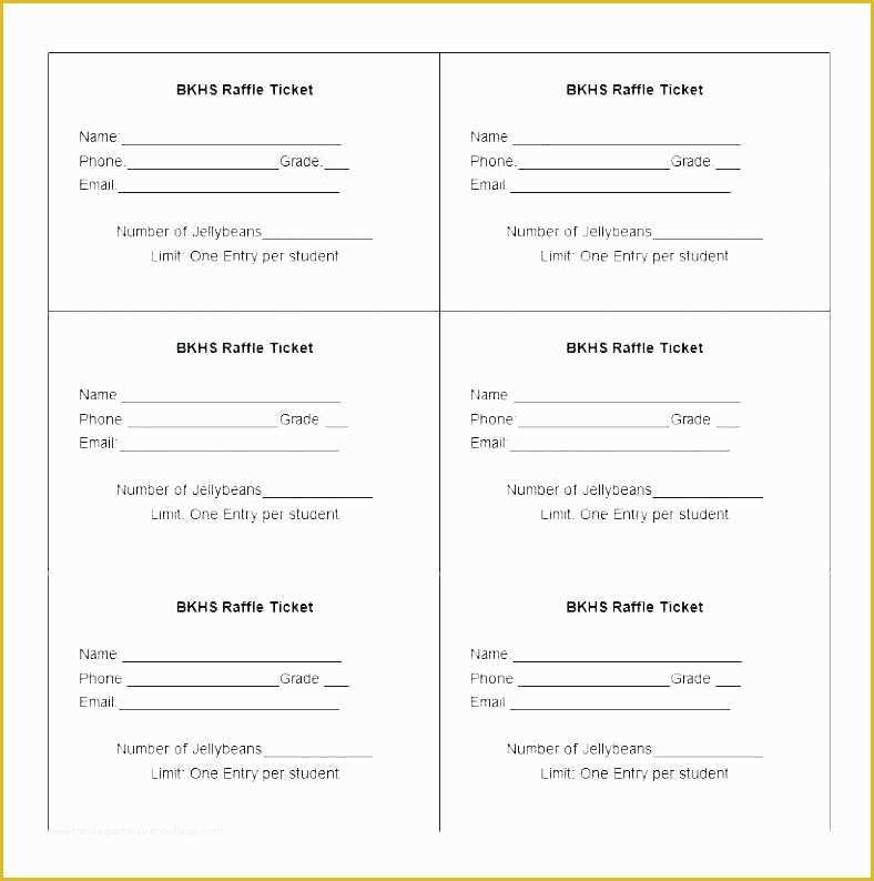 Free Ticket Templates 8 Per Page Of Blank Raffle Ticket Template Free Template Free Raffle