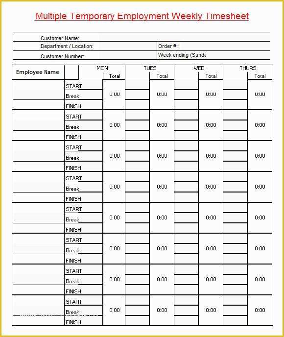 Free Timesheet Template Excel Of 19 Sample Excel Timesheets