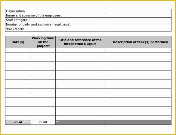 Free Timesheet Template Excel Of 21 Daily Timesheet Templates Free Sample Example