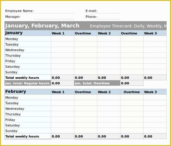 Free Timesheet Template Excel Of 25 Excel Timesheet Templates – Free Sample Example