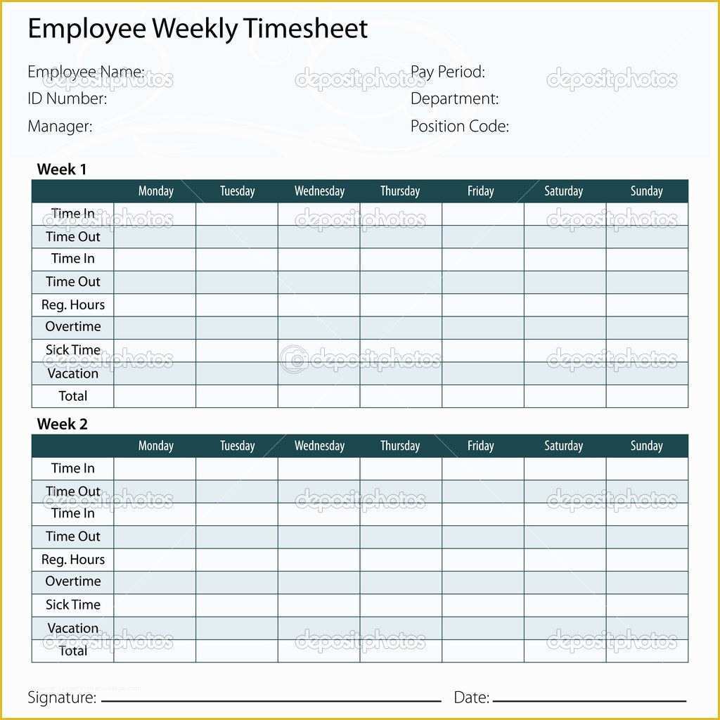 Free Timesheet Template Excel Of Free Printable Timesheet Templates