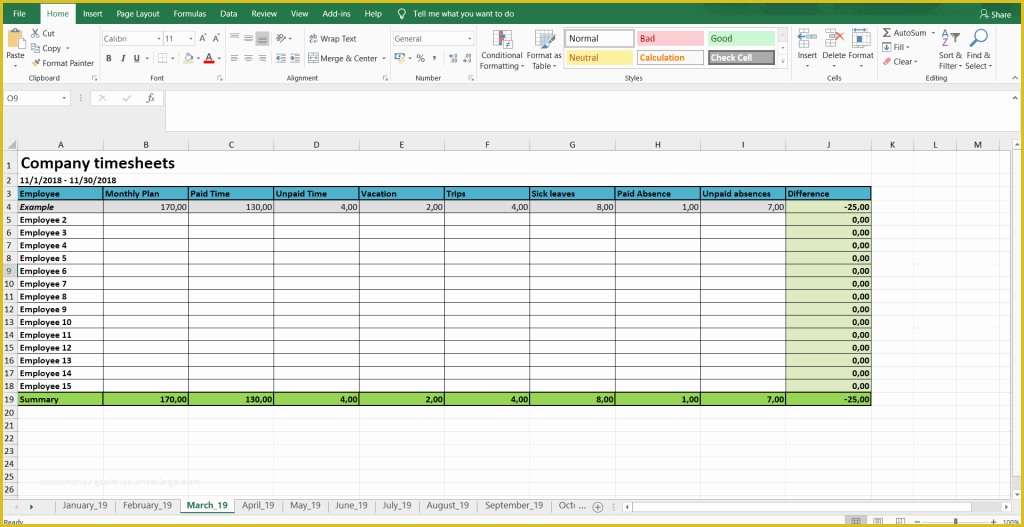 Free Timesheet Template Excel Of Monthly and Weekly Timesheets Free Excel Timesheet