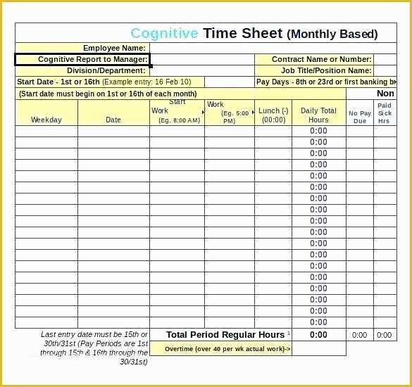 Free Timesheet Template Excel Of Template for Excel Free Timesheet Multiple Employees