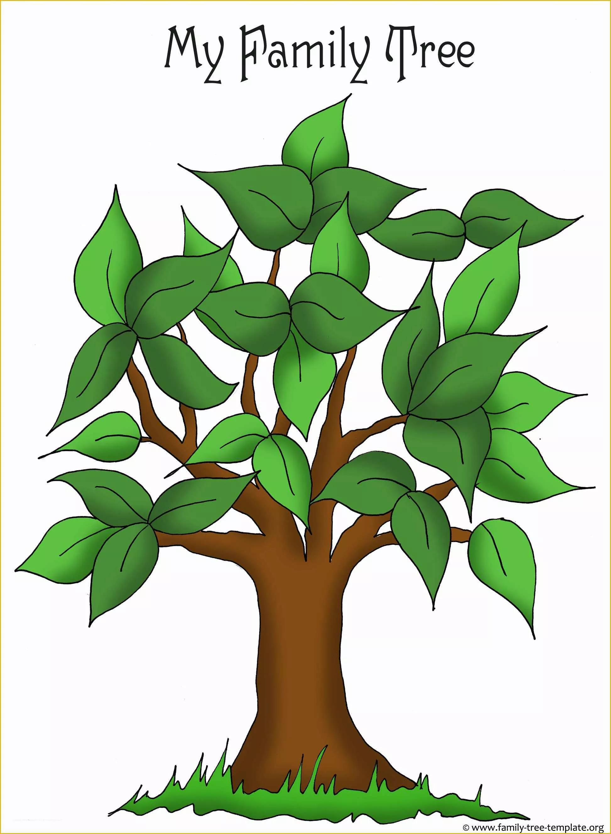 Free Tree Map Templates Of Family Tree Templates &amp; Genealogy Clipart for Your