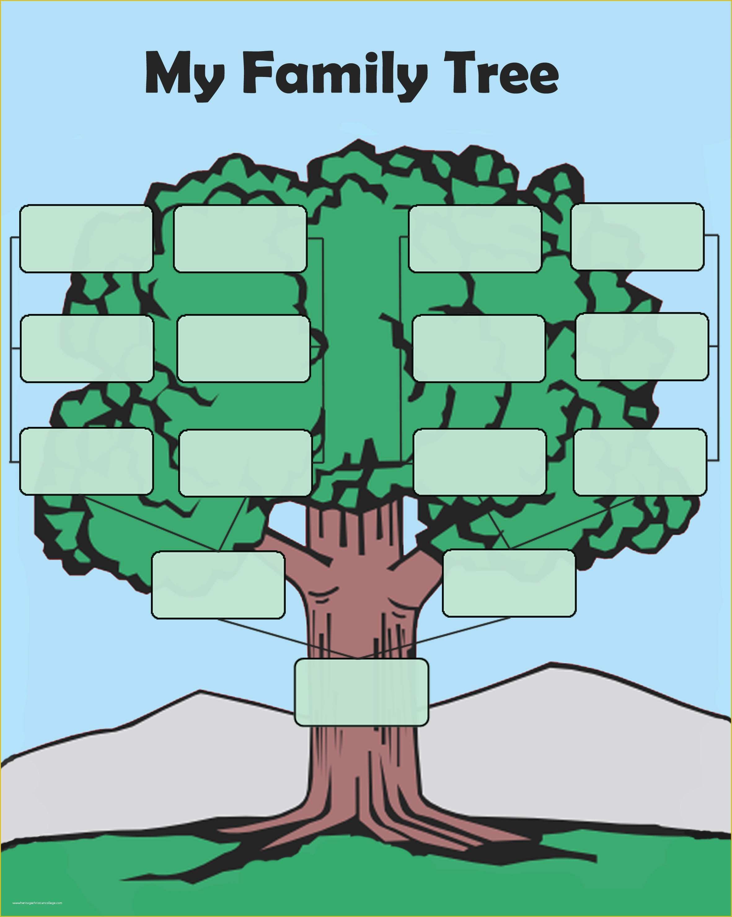 Free Tree Map Templates Of Free Editable Family Tree Template Daily 