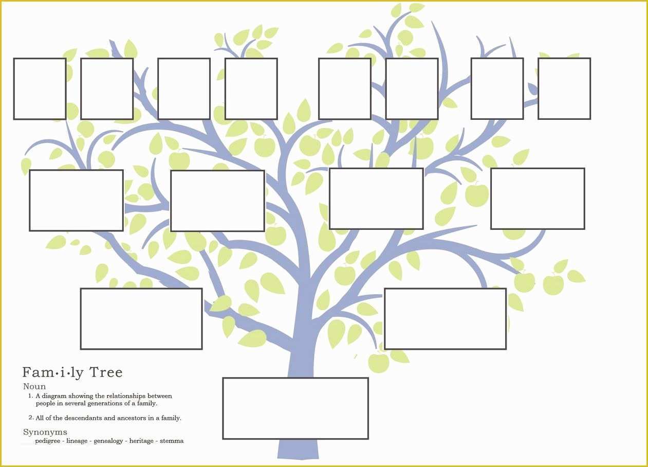 Free Tree Map Templates Of Free Family Tree Template to Print Google Search