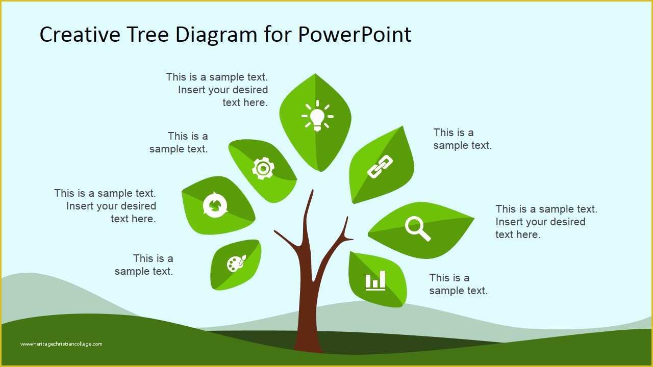 Free Tree Map Templates Of Tree &amp; Plant Clipart for Powerpoint with Icons Slidemodel