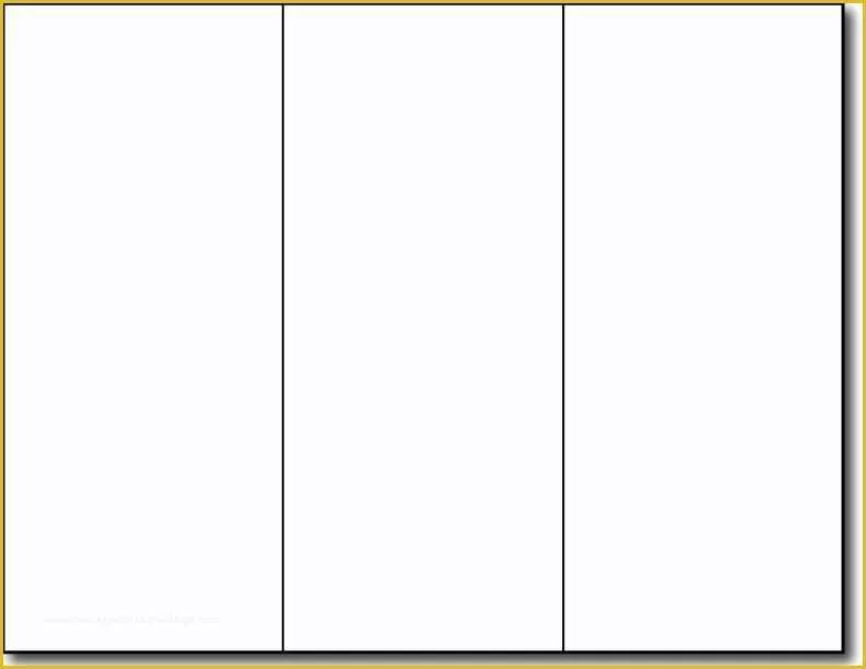 Blank Brochure Template Word