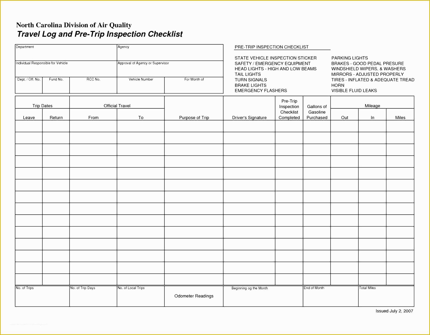 Free Truckers Log Book Template Of 9 Vehicle Mileage Log Template In Word Sampletemplatess