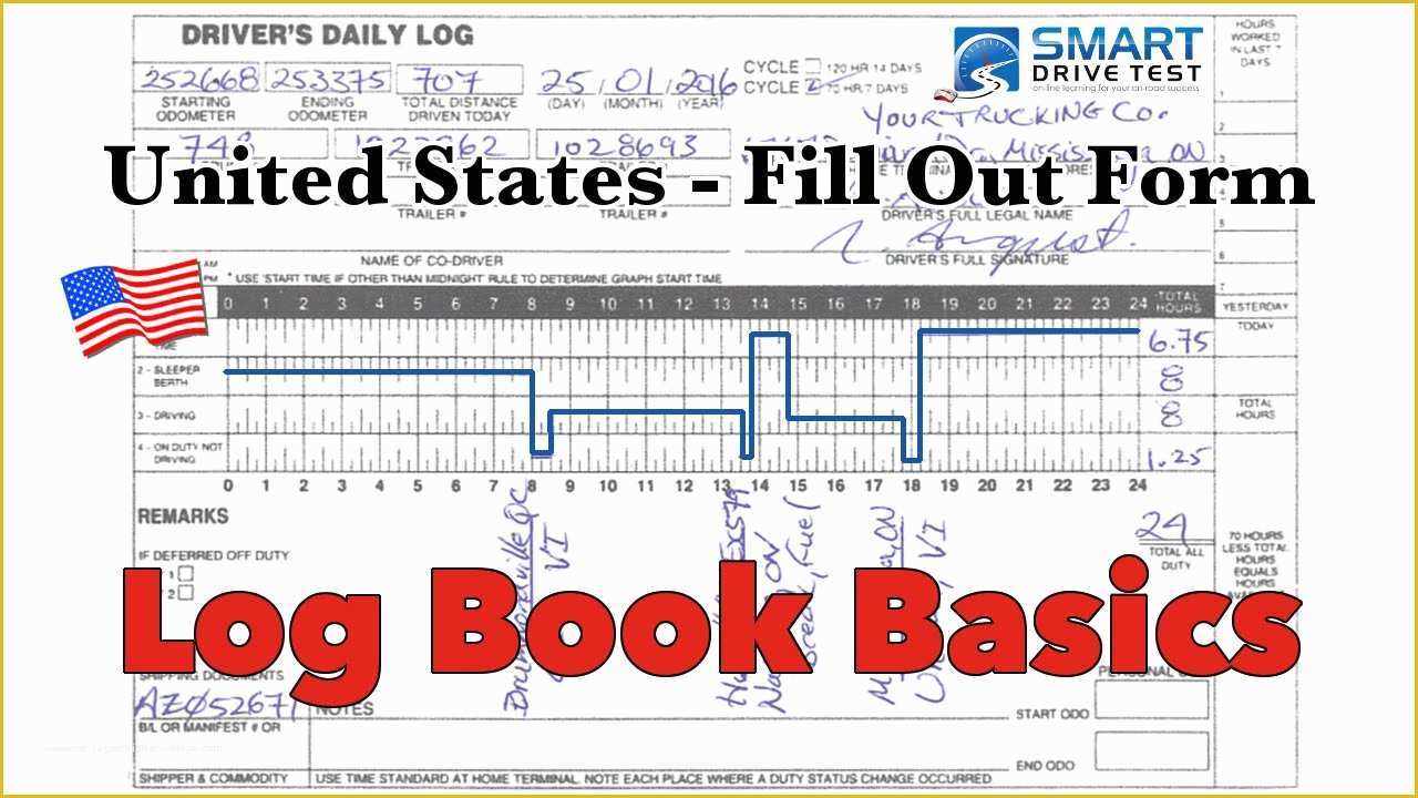Free Truckers Log Book Template Of How to Fill Out the form