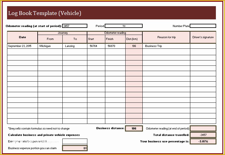 Free Truckers Log Book Template Of Log Book Template