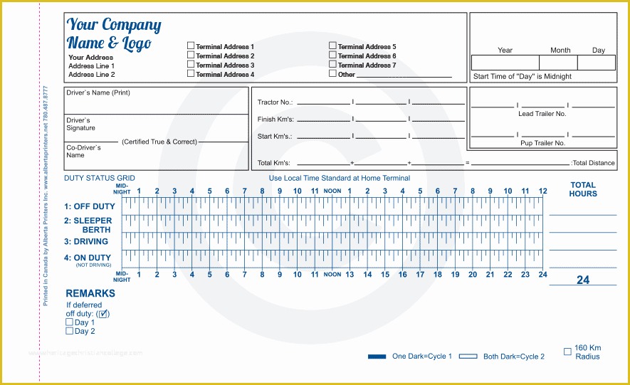 Free Truckers Log Book Template Of Log Books Vehicle Inspections Alberta Printers Edmonton