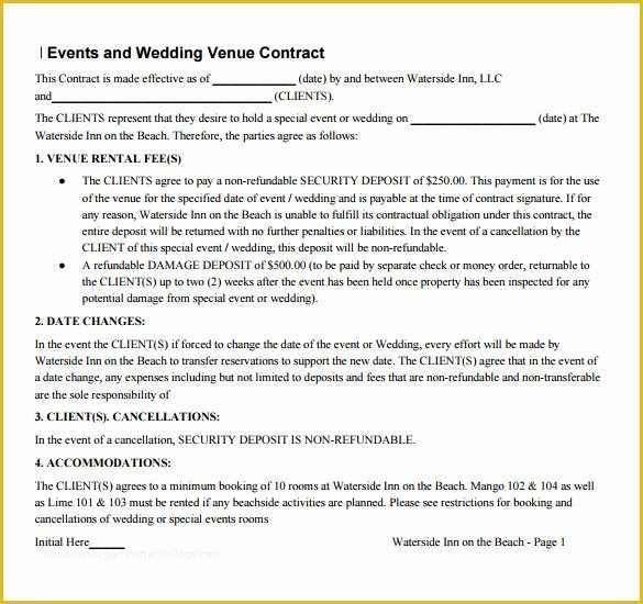 Free Vendor Contract Template Of 14 Vendor Contract Templates – Samples Examples &amp; format