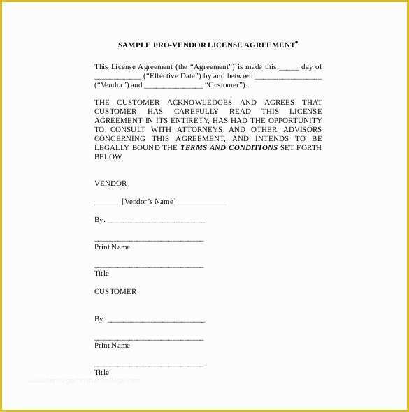 Free Vendor Contract Template Of 19 Sample Vendor Agreement Templates Pdf Doc