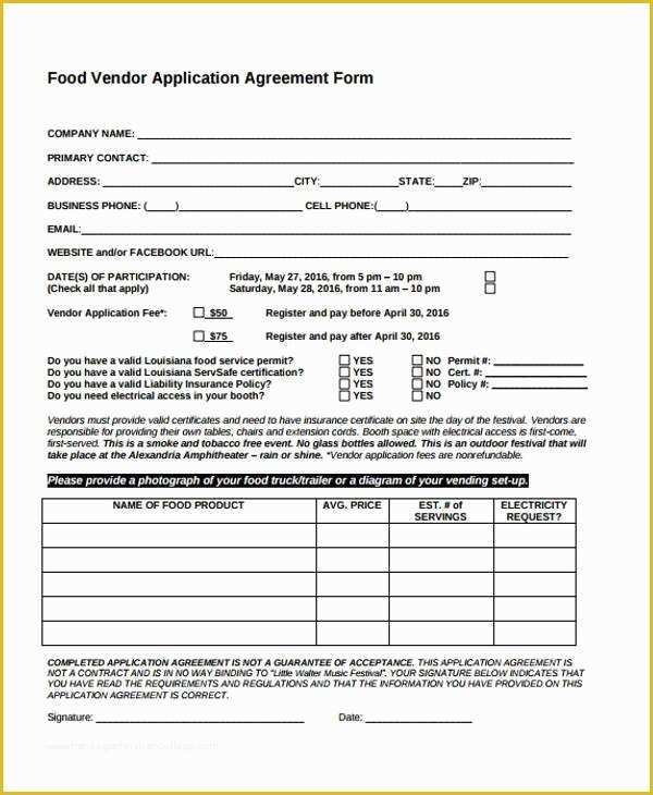Free Vendor Contract Template Of 8 Vendor Agreement form Samples Free Sample Example