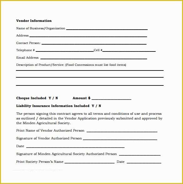Free Vendor Contract Template Of 8 Vendor Contract Templates to Download for Free