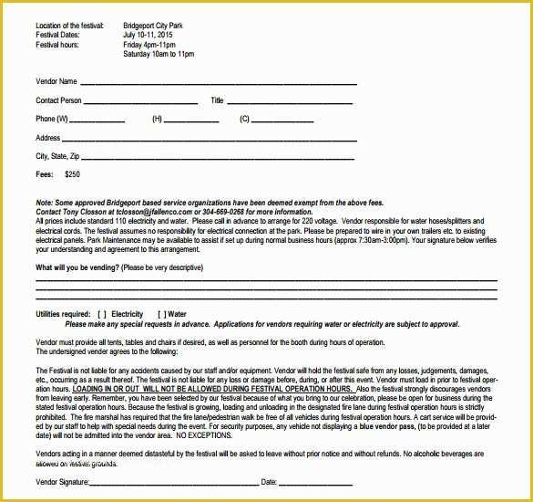Free Vendor Contract Template Of Sample Vendor Contract Template 9 Free Samples