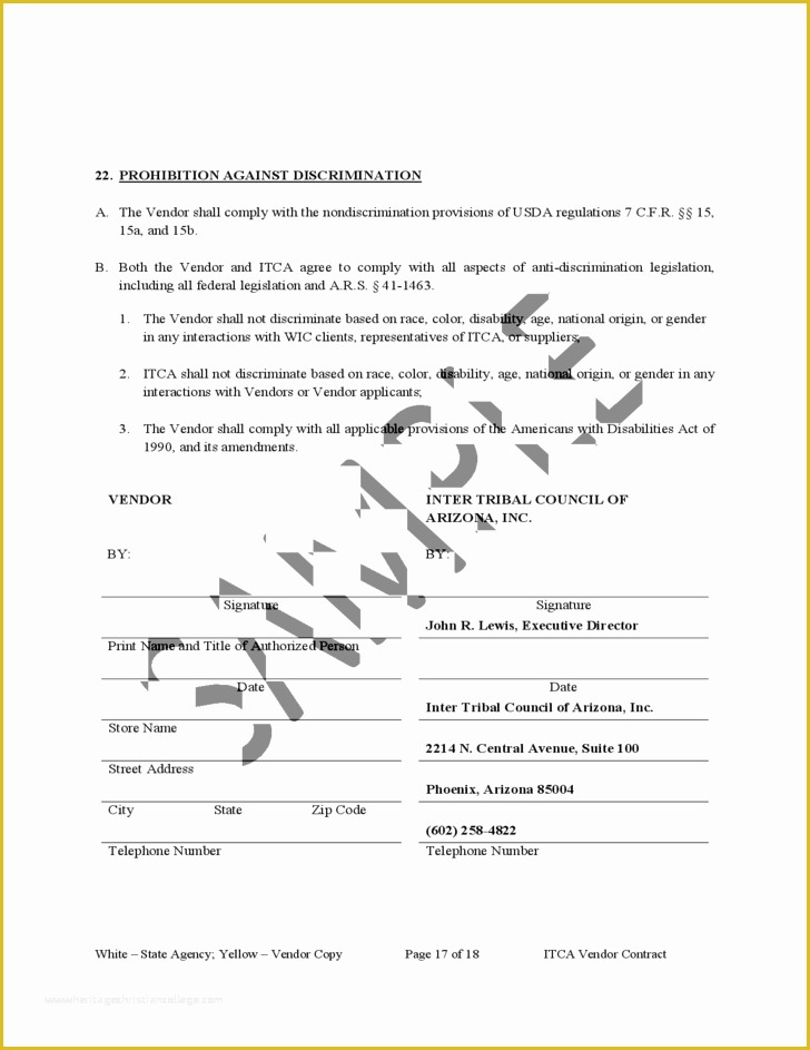 Free Vendor Contract Template Of Vendor Contract Free Download
