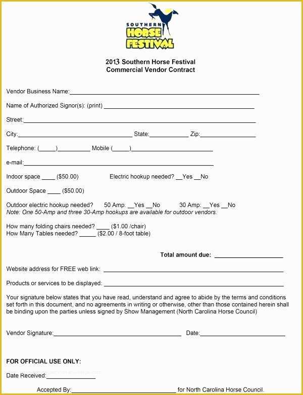 Free Vendor Contract Template Of Vendor Registration form Template Definition C