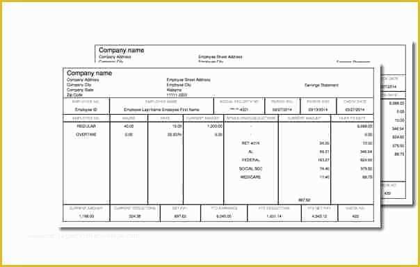 Free W2 Template Of 11 Copy Of Pay Stub