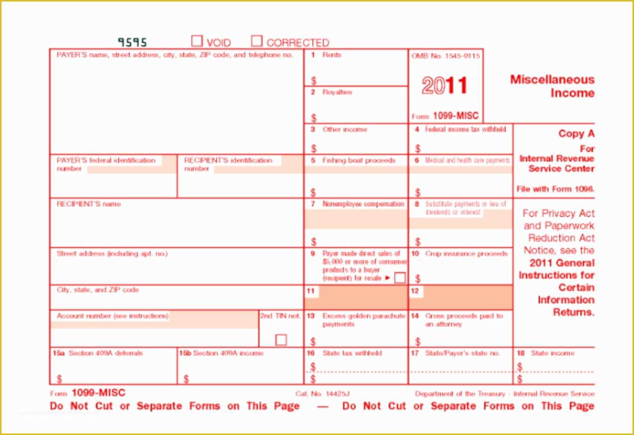 Free W2 Template Of Blank 1099 form forms 4620