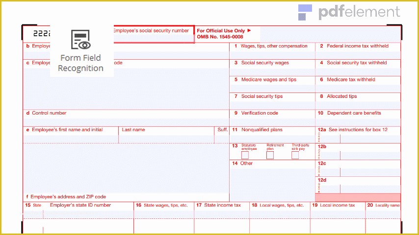 Free W2 Template Of Irs W 2 form Free Download Create Edit Fill and Print