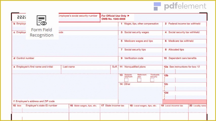 Free W2 Template Of Irs W 2 form Free Download Create Edit Fill and Print