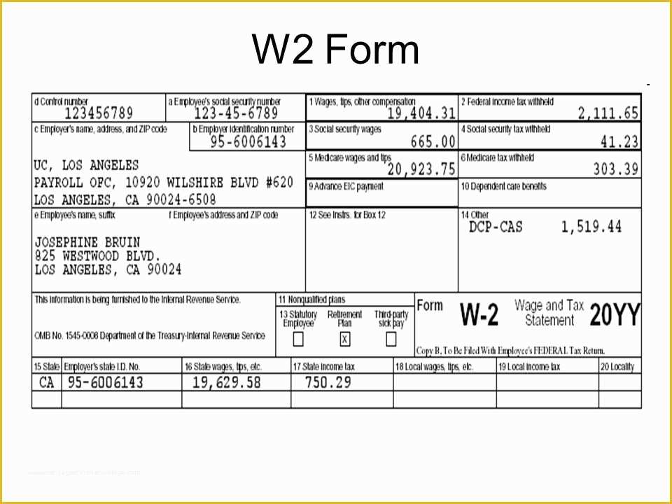 Free W2 Template Of Unit 1 Financial Planning In E and Taxes Ppt Video