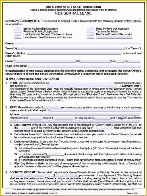 Free Washington State Rental Agreement Template Of 7 Residential Lease Agreement