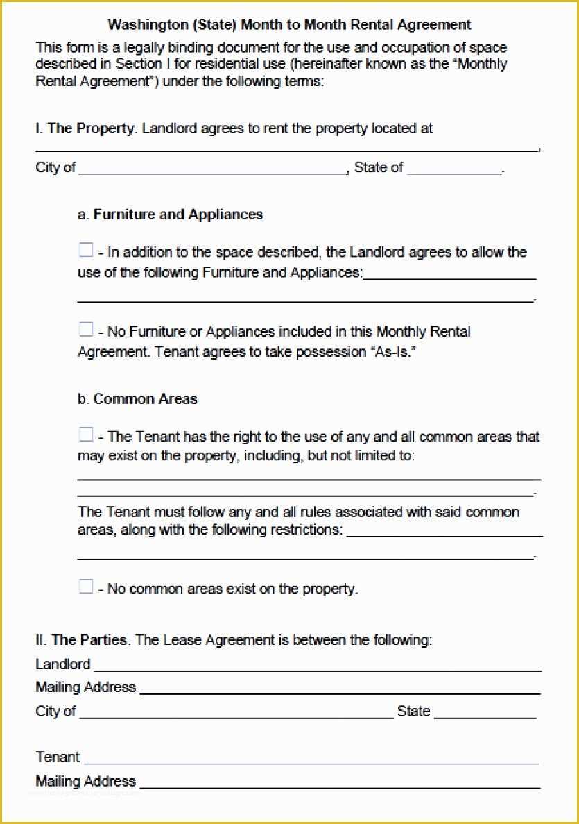 Free Washington State Rental Agreement Template Of Free Texas Standard Residential Lease Agreement Template