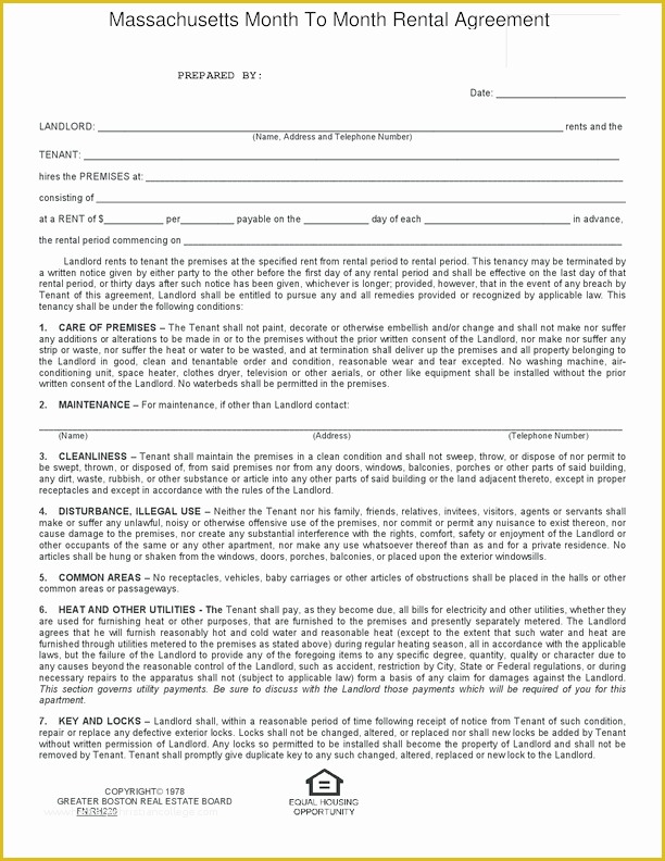 Free Washington State Rental Agreement Template Of Month to Month Rental Agreement Washington State