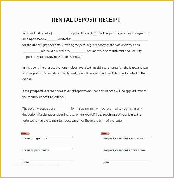 Free Washington State Rental Agreement Template Of Residential Lease Rental Agreement and Deposit Receipt